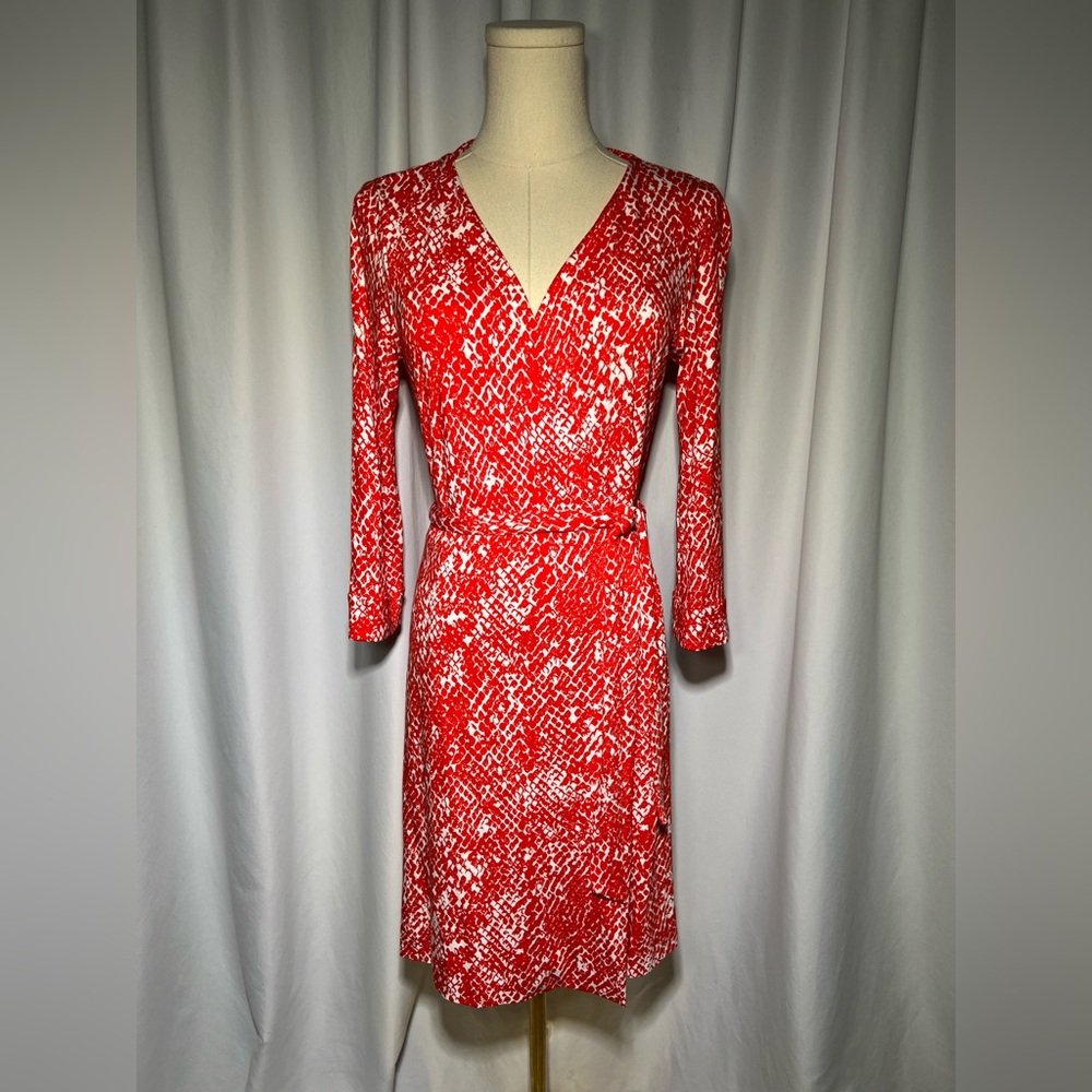 Diane von Furstenberg DVF Julian Two Wrap Mini Dress | 6